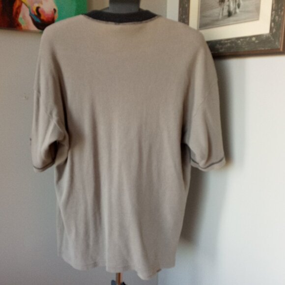 Vintage 90S Wile E. coyote grey/black ringer Tee Size Large - Picture 2 of 9